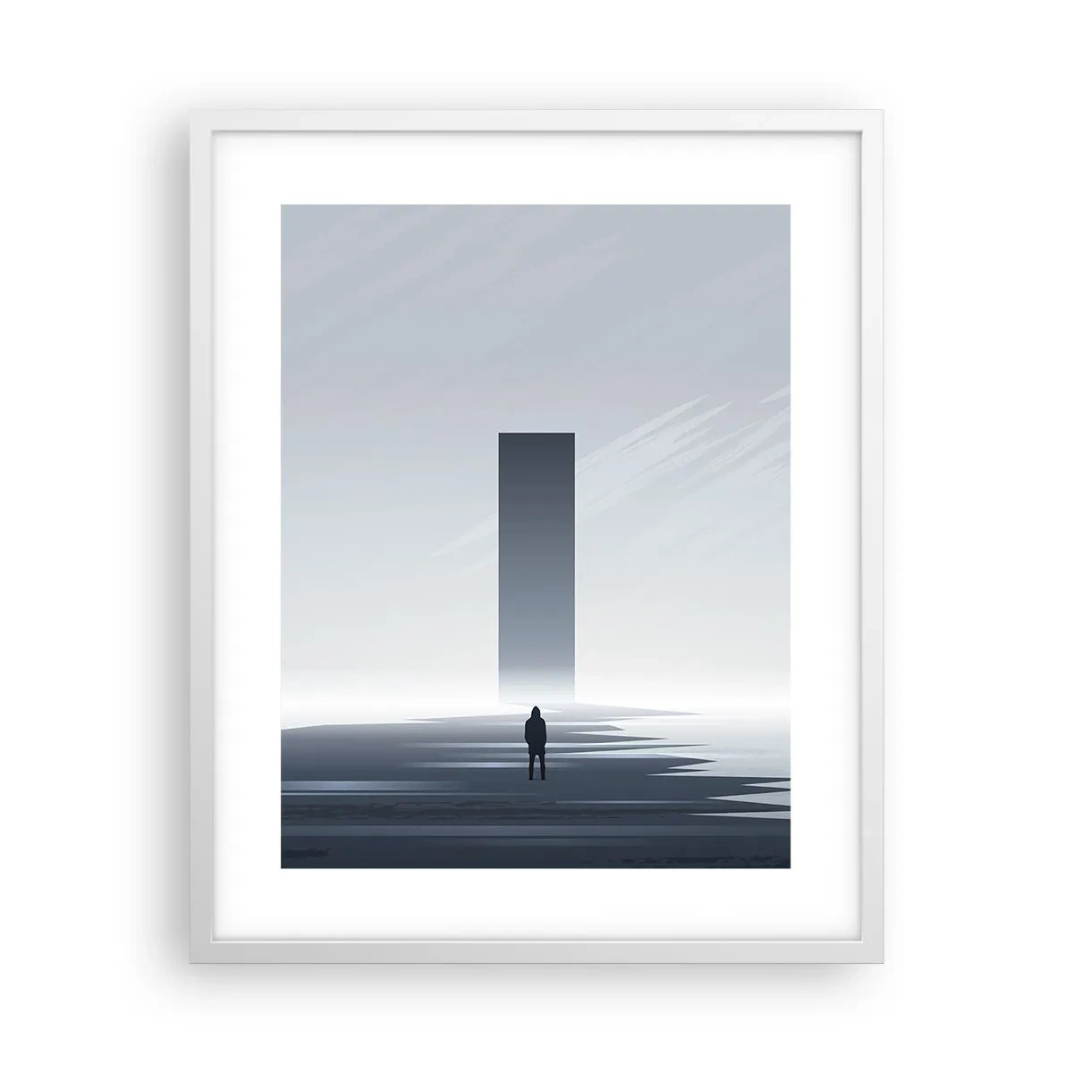 Affisch i vit ram - Möjlighet eller hot? - 40x50 cm