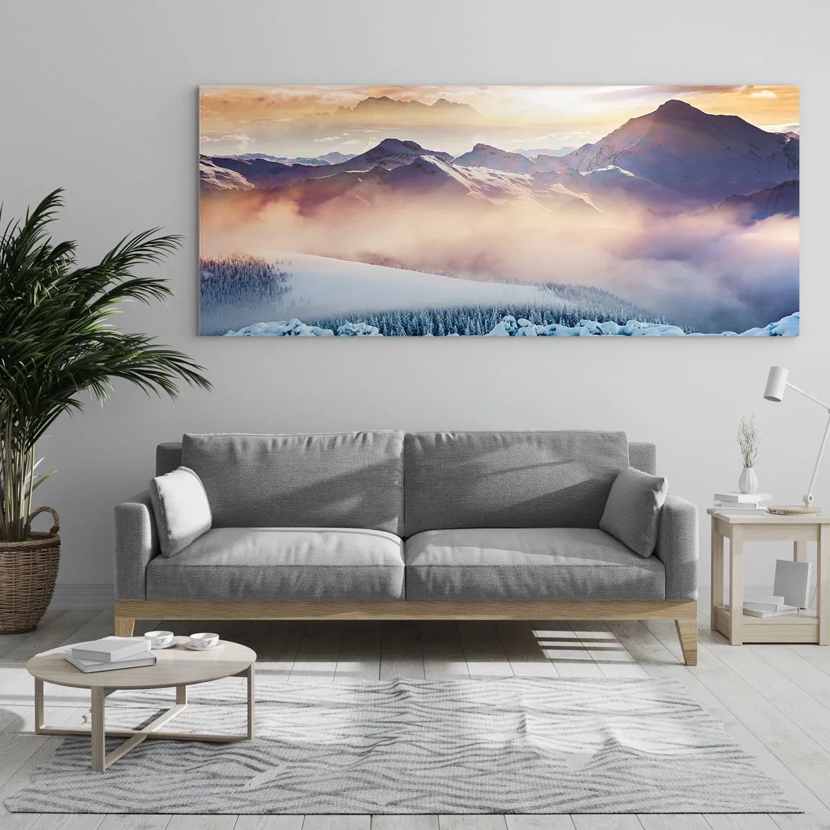 Glastavla - Bild på glas - Naturens styrka och renhet - 100x40 cm
