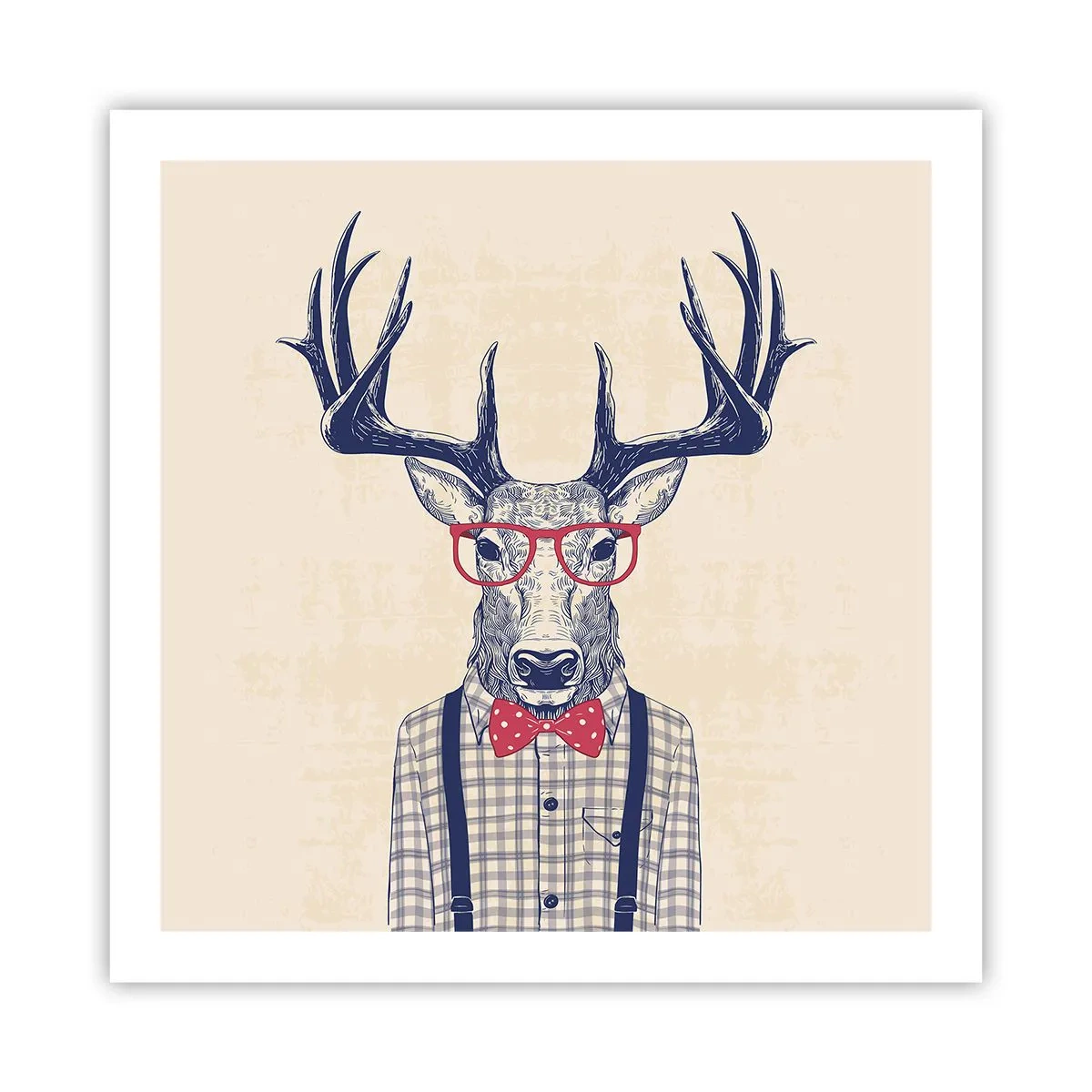 Affisch - Rolig extravagans - 60x60 cm