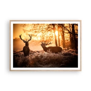 Affisch i ram av ljusek - Jägarens dröm - 100x70 cm