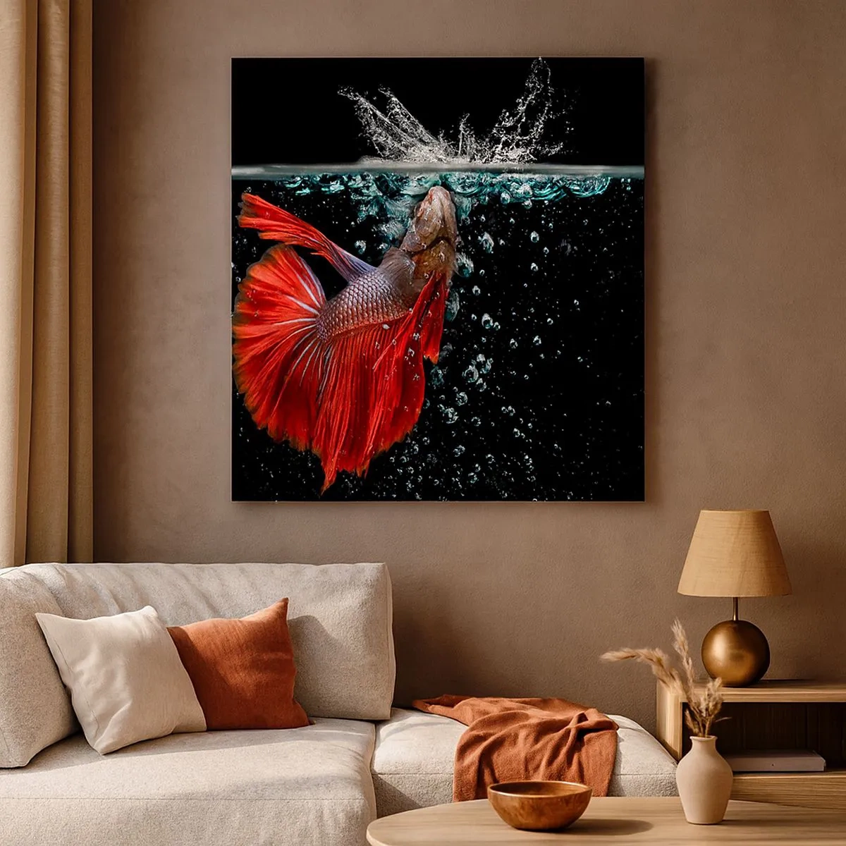 Canvastavla - Bild på duk - Du har tre önskemål - 30x30 cm