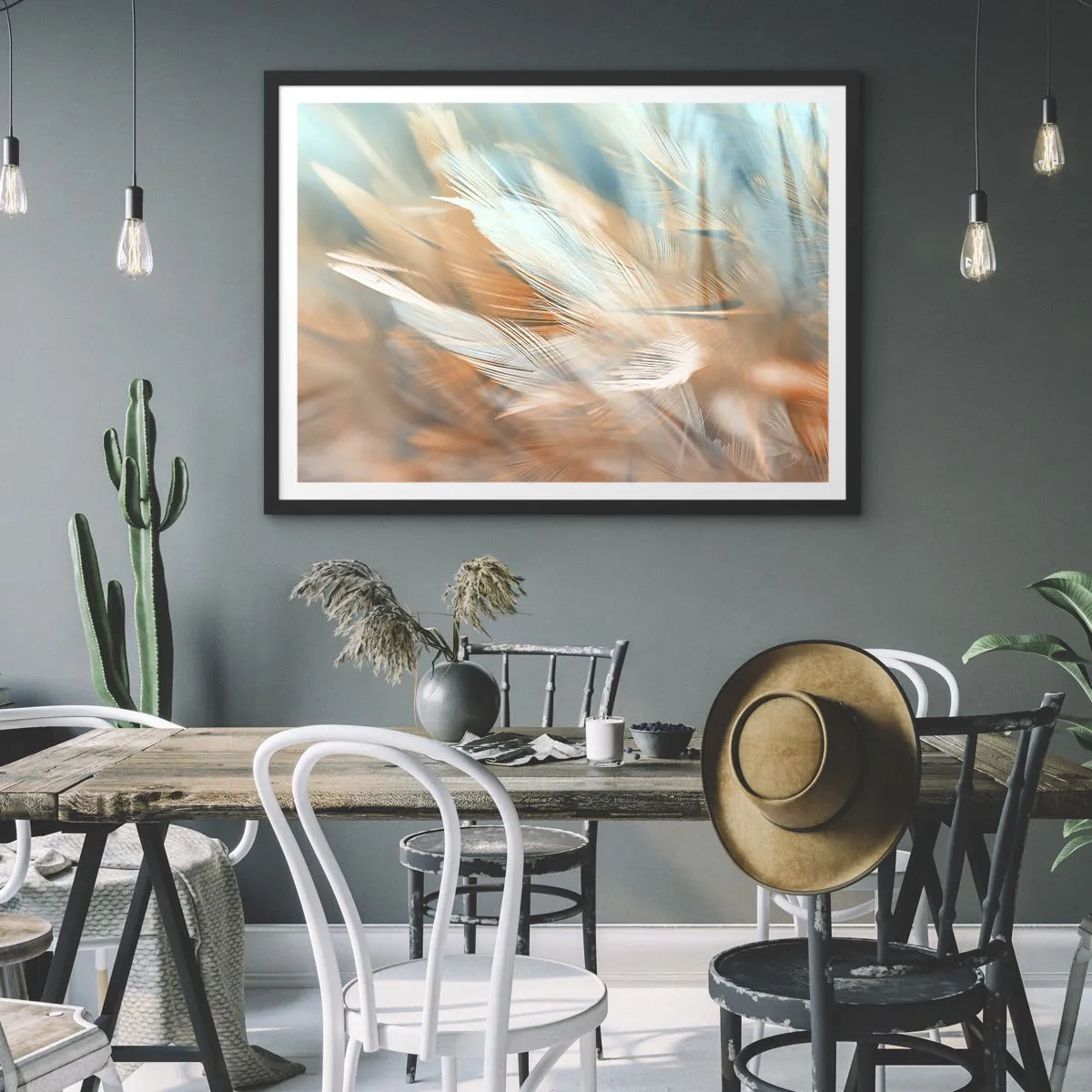 Affisch i svart ram - I mildhetens land - 70x50 cm