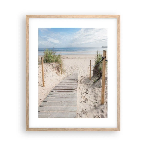 Affisch i ram av ljusek - Mot horisonten - 40x50 cm