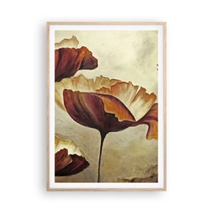 Affisch i ram av ljusek - Ängsblommor - 70x100 cm