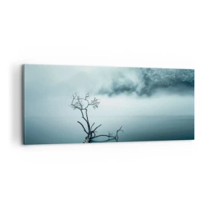 Canvastavla - Bild på duk - Ut ur vatten och dimma - 100x40 cm