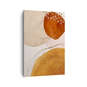 Canvastavla - Bild på duk - Rundhet och rörelse - 70x100 cm