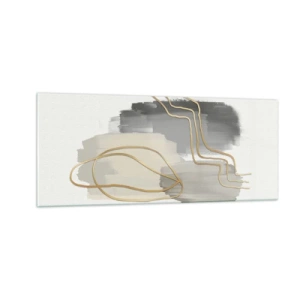 Glastavla - Bild på glas - Varaktighet och rörelse - 100x40 cm