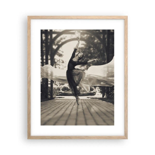 Affisch i ram av ljusek - Trädgårdsandens dans - 40x50 cm