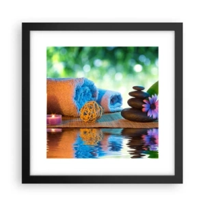 Affisch i svart ram - Tid för kroppen - 30x30 cm