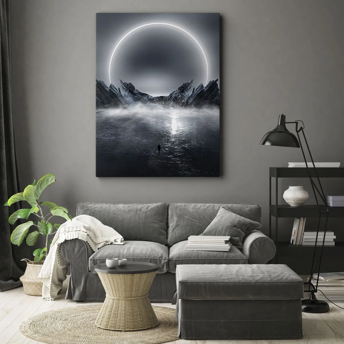 Canvastavla - Bild på duk - En berättelses final - 65x120 cm