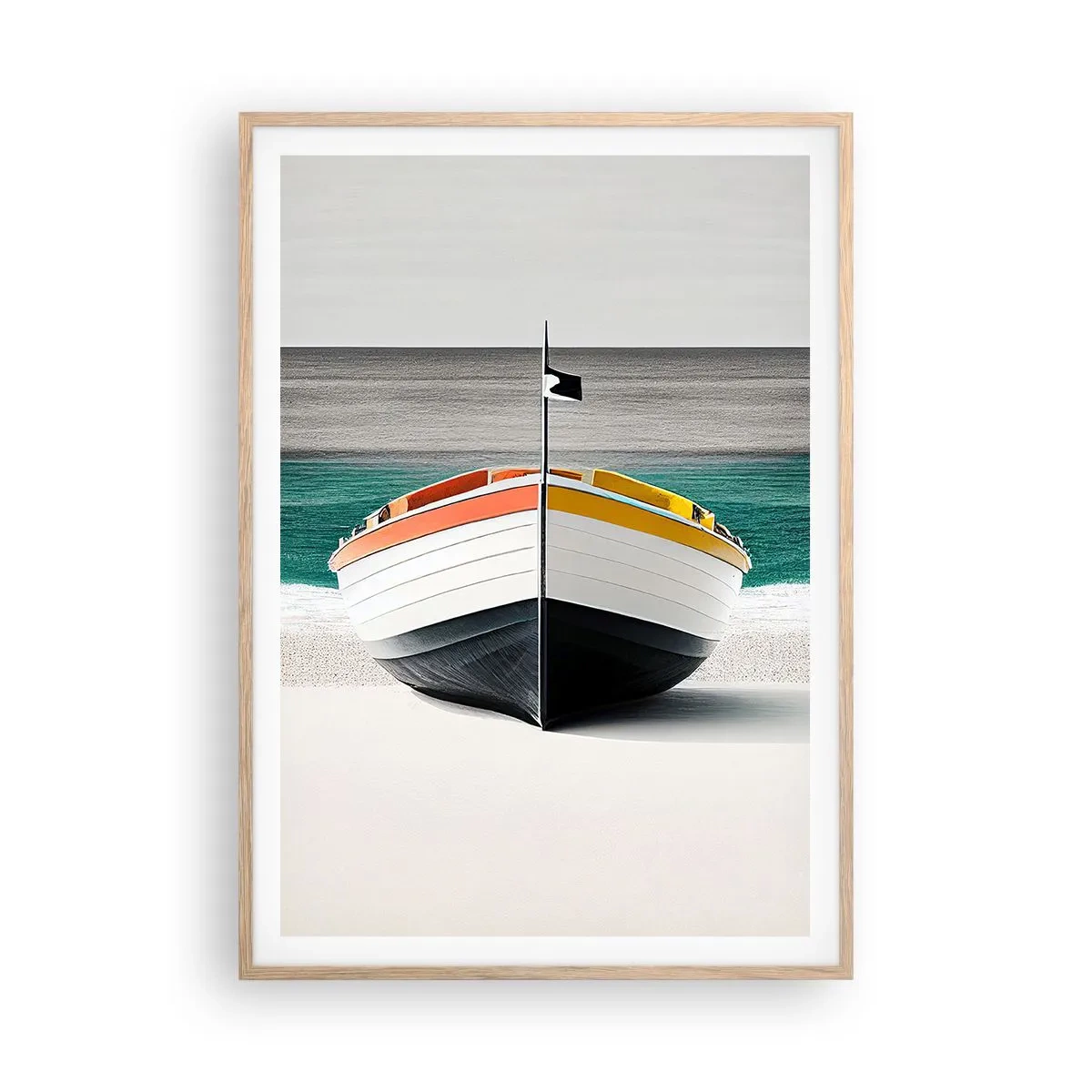 Affisch i ram av ljusek - På sin plats - 70x100 cm