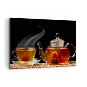 Canvastavla - Bild på duk - Magin och konsten att brygga te - 120x80 cm