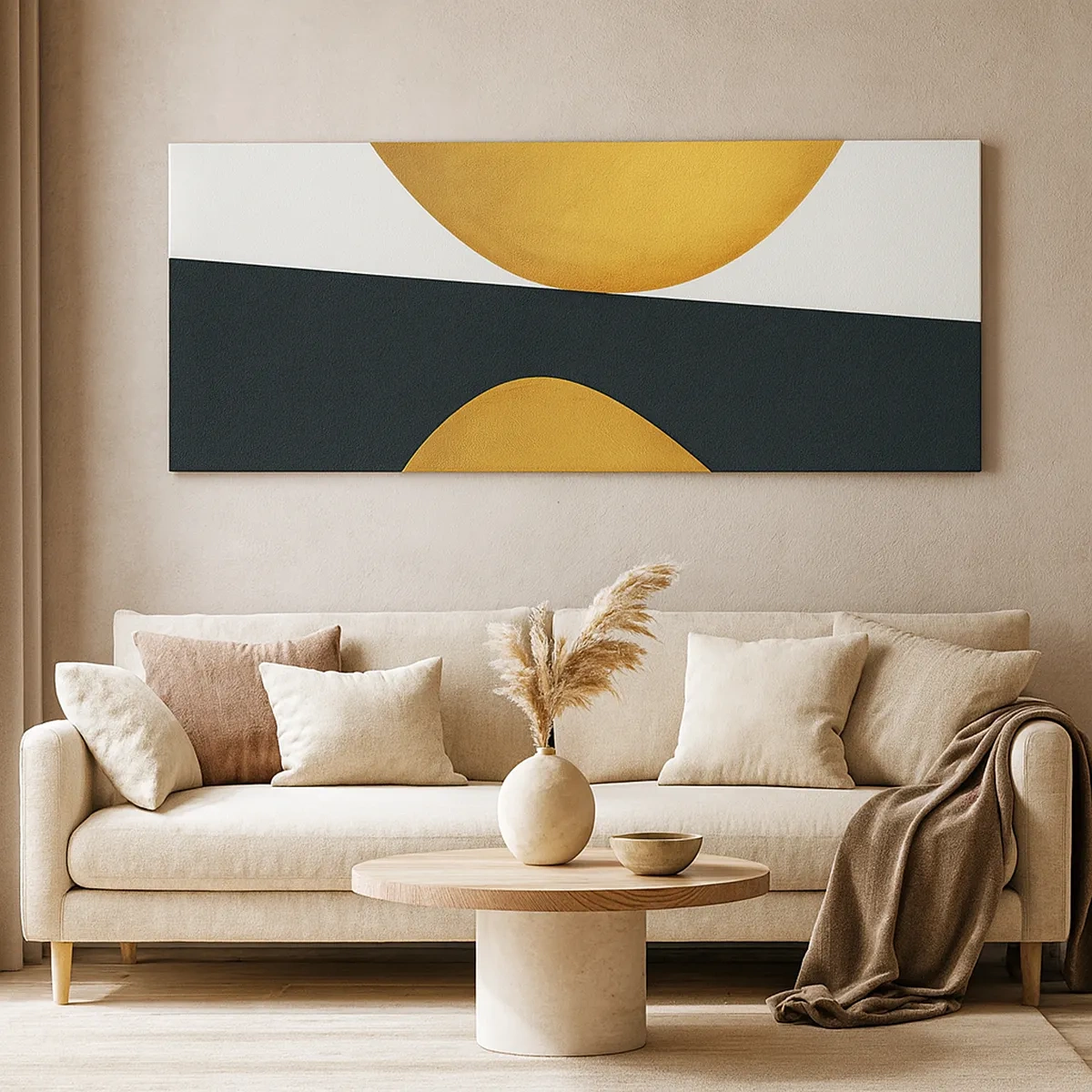 Canvastavla - Bild på duk - Öfr det första: guld - 30x30 cm