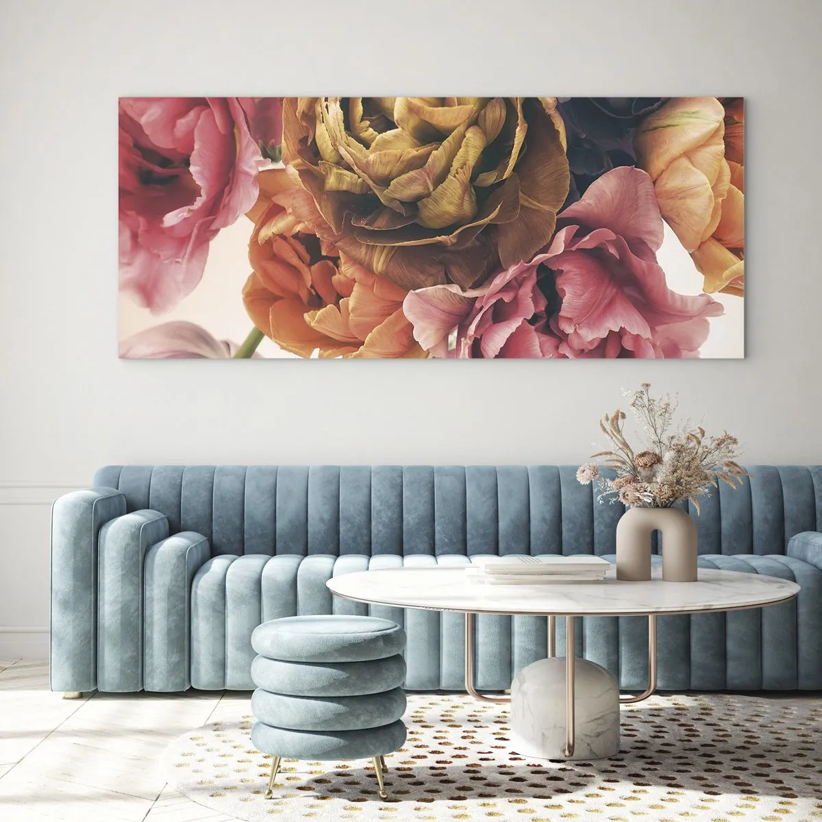 Glastavla - Bild på glas - Livets högtid - 90x30 cm