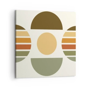 Canvastavla - Bild på duk - I jordens färger - 60x60 cm