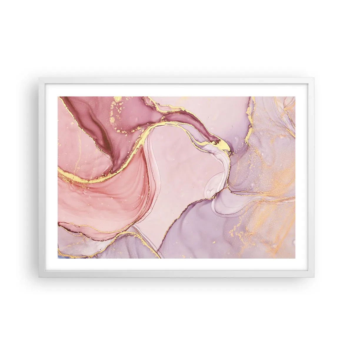 Affisch i vit ram - Färgernas smek - 70x50 cm