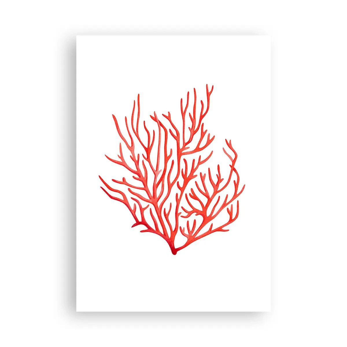 Affisch - Filigran av korall - 70x100 cm
