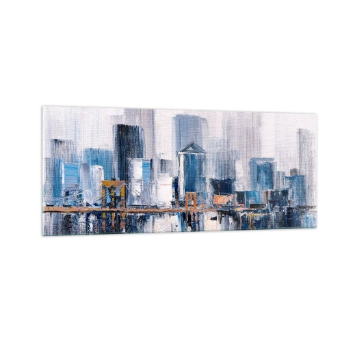 Glastavla - Bild på glas - New York-impression - 100x40 cm
