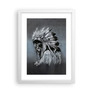 Affisch i vit ram - Tillbaka till rötterna - 30x40 cm