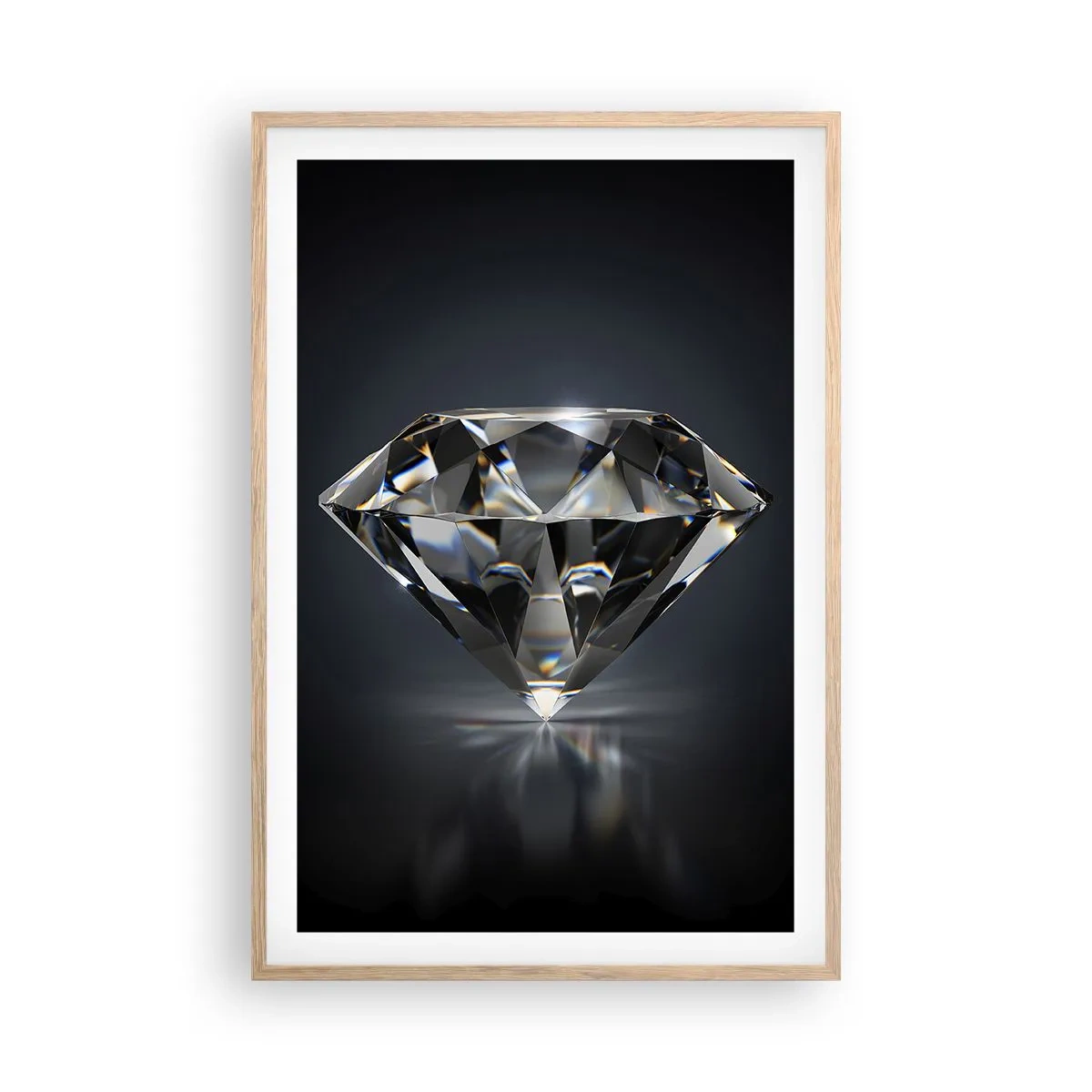 Affisch i ram av ljusek - Bästa flickvännen - 61x91 cm