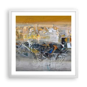 Affisch i vit ram - Allt blir bra - 50x50 cm