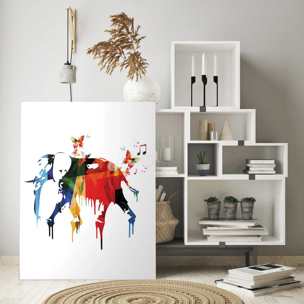 Glastavla - Bild på glas - Var och en kan dansa - 50x70 cm