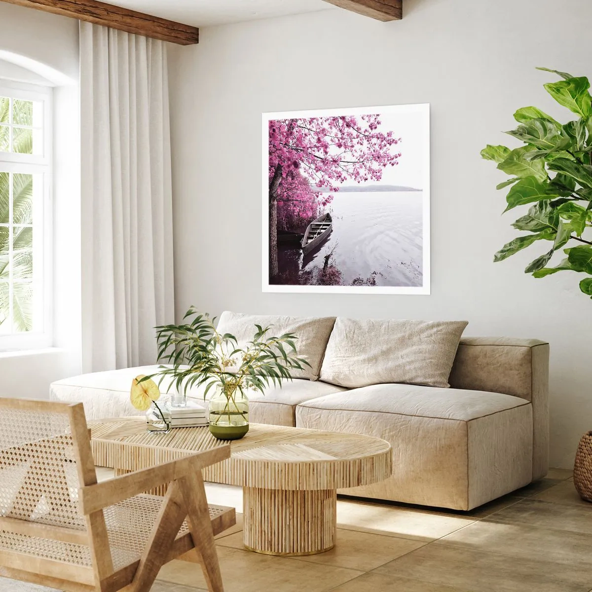 Affisch - I rosa tystnad - 40x40 cm