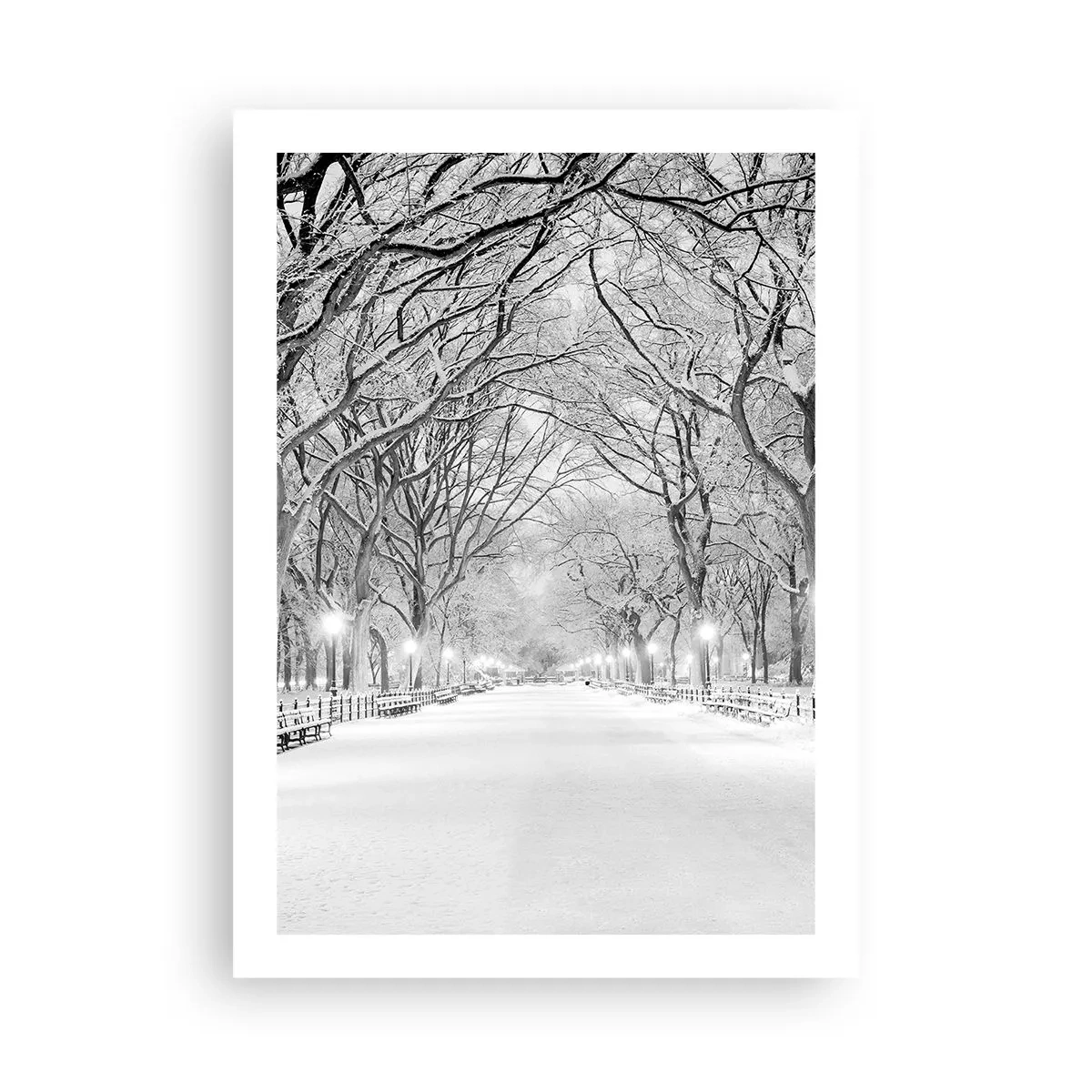 Affisch - De fyra årstiderna - vinter - 50x70 cm