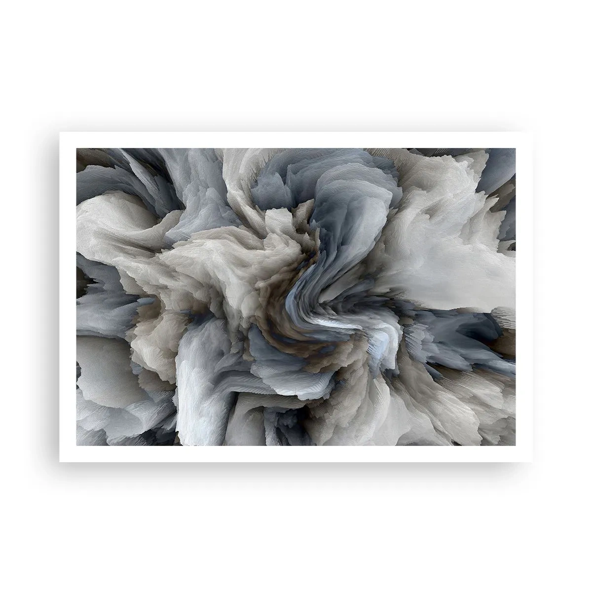 Affisch - Sten och blomma - 100x70 cm