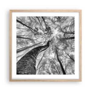 Affisch i ram av ljusek - Kapplöpning mot ljuset - 50x50 cm