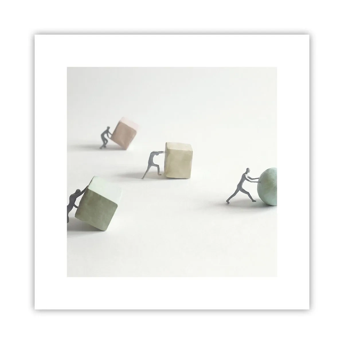 Affisch - Livet leker - 30x30 cm