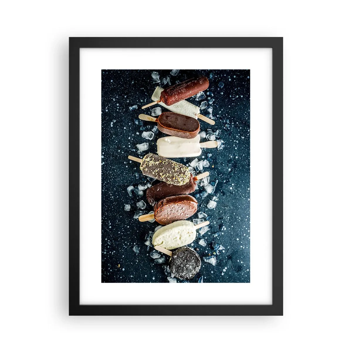 Affisch i svart ram - Smak av varm sommar - 30x40 cm