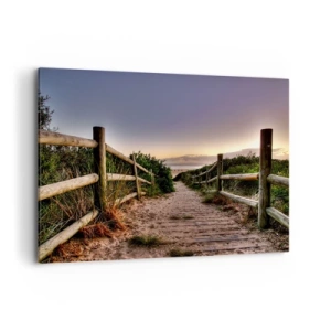 Canvastavla - Bild på duk - Målet är synligt - 120x80 cm