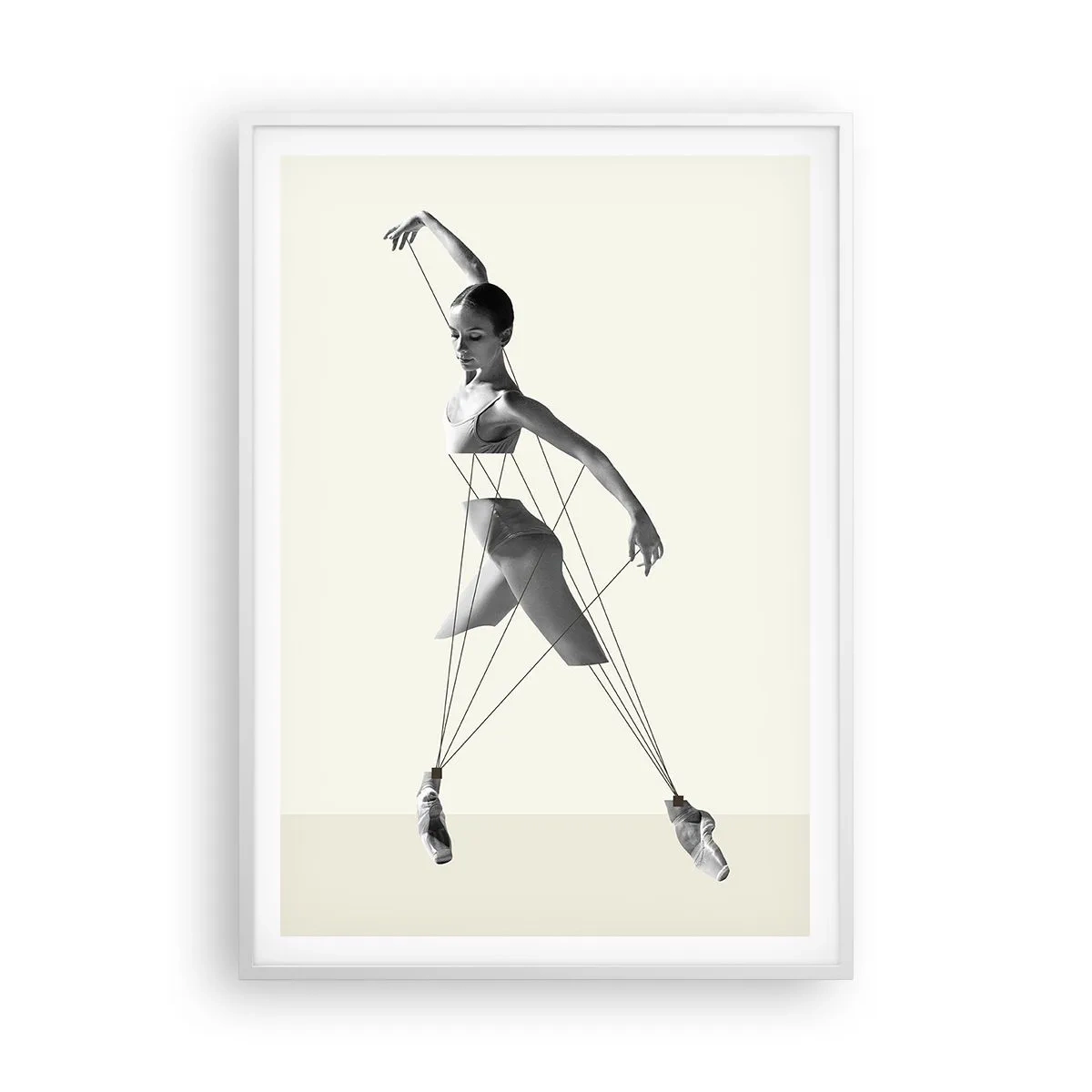 Affisch i vit ram - I världens teater - 70x100 cm