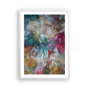 Affisch i vit ram - I full blom - 50x70 cm