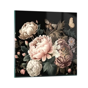 Glastavla - Bild på glas - I barockstil - 60x60 cm