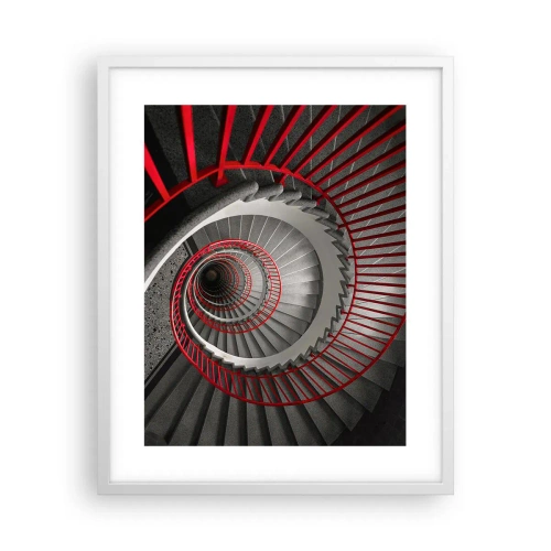 Affisch i vit ram - Arkitektoniska spel - 40x50 cm