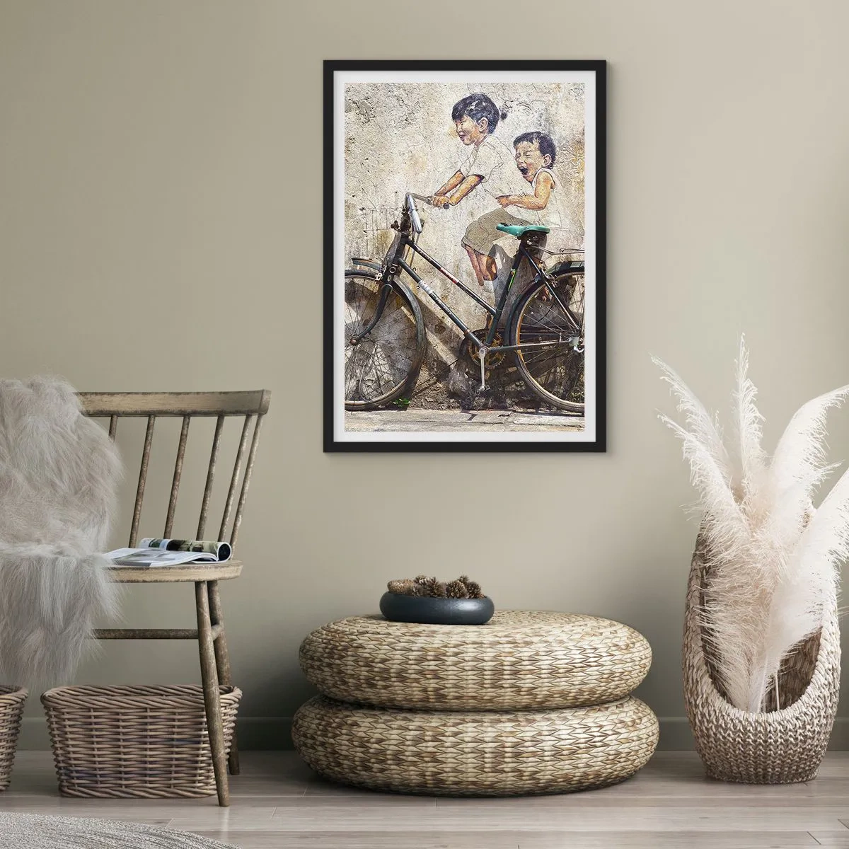 Affisch i svart ram - Sant eller falskt? - 50x70 cm