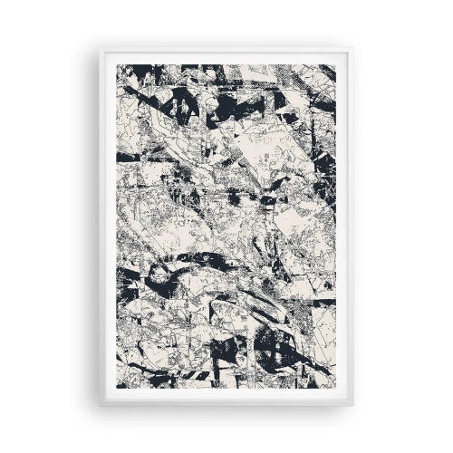 Affisch i vit ram - Motsatsernas interpenetration - 70x100 cm