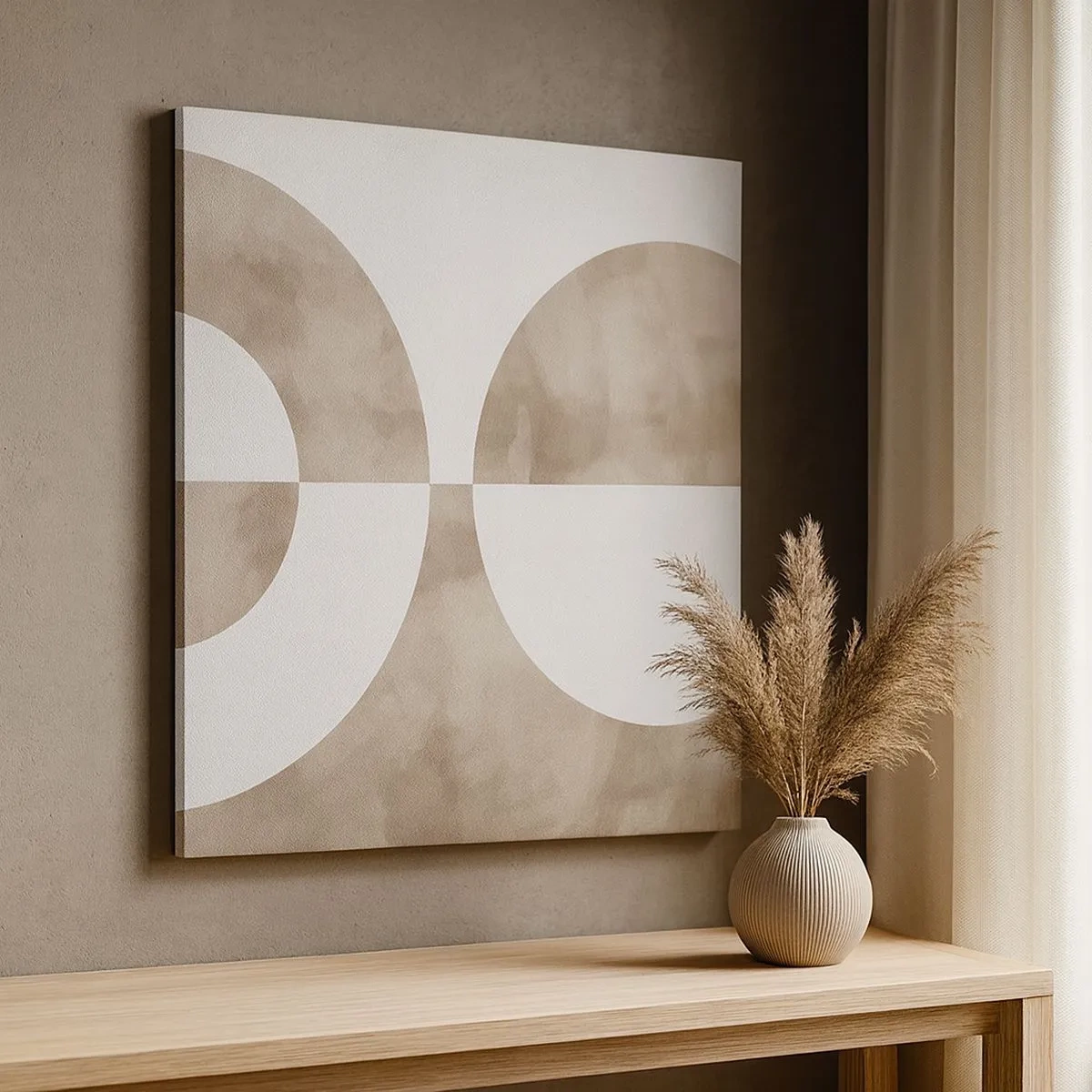 Canvastavla - Bild på duk - Likheter och skillnader - 30x30 cm