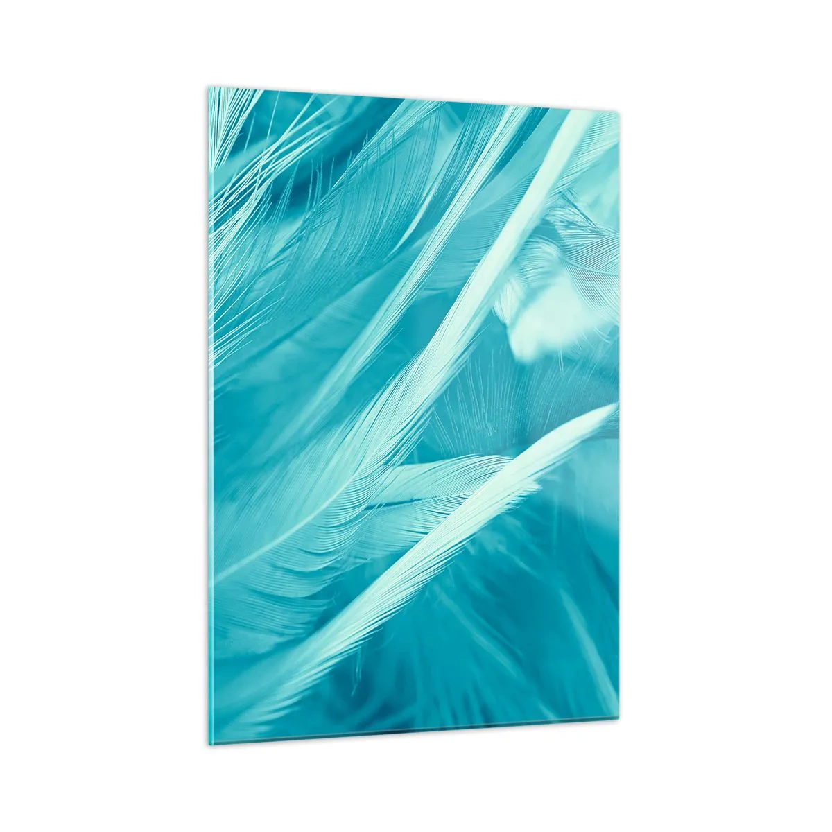 Glastavla - Bild på glas - Drunkna i dun - 50x70 cm