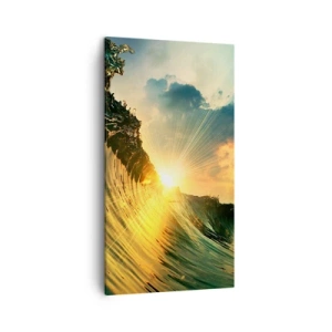 Canvastavla - Bild på duk - Surfare, var är du? - 45x80 cm