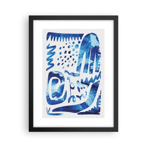 Affisch i svart ram - Tillbaka till rötterna - 30x40 cm