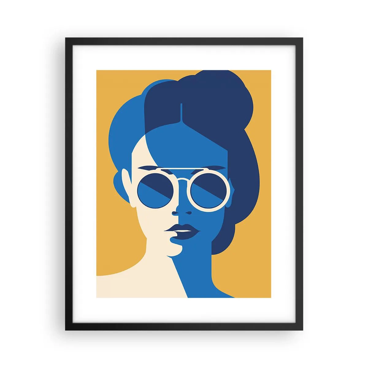 Affisch i svart ram - Semesterlook - 40x50 cm