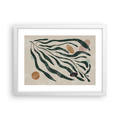 Affisch i vit ram - Bland de gröna - 40x30 cm