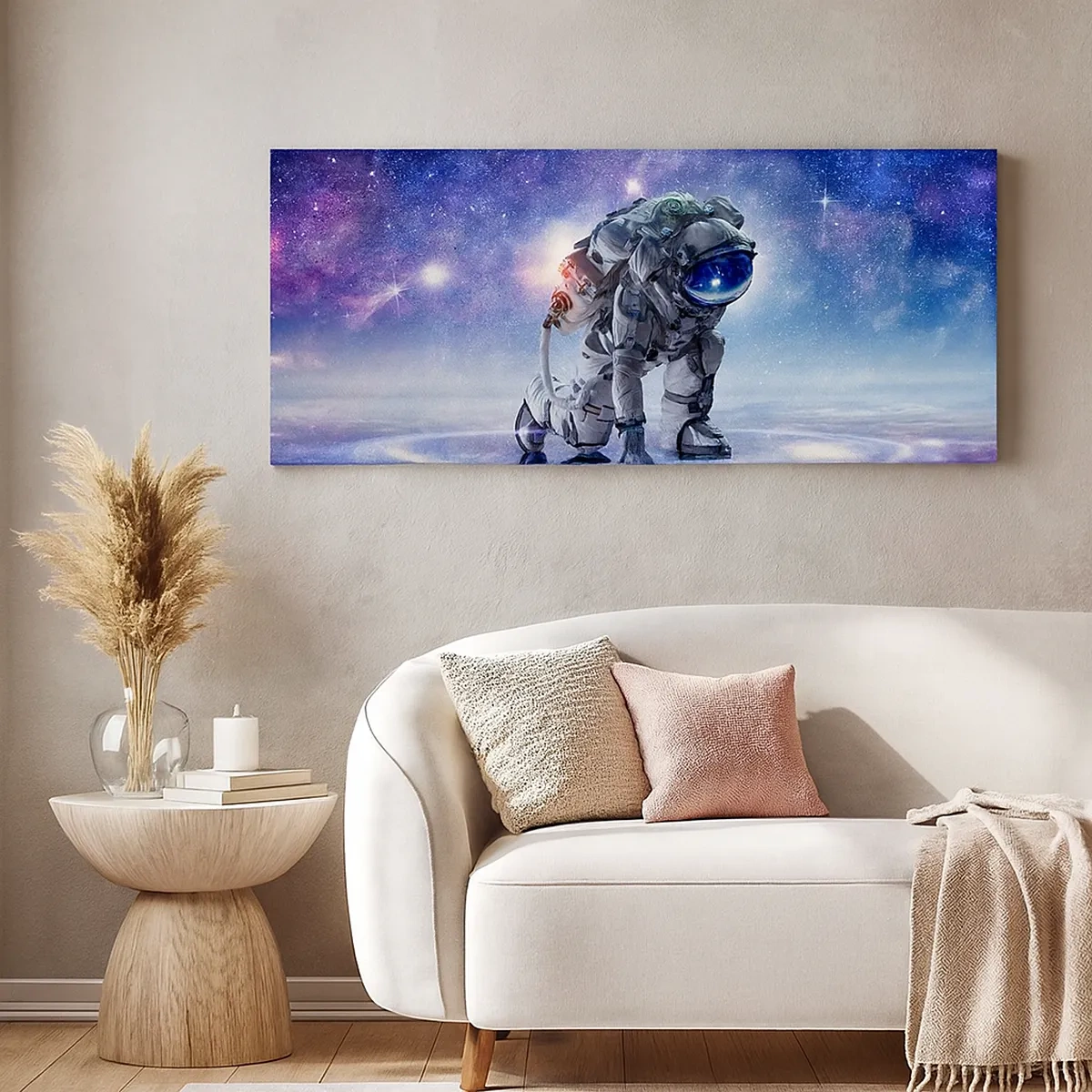 Canvastavla - Bild på duk - Stjärnig himmel över mig - 30x30 cm