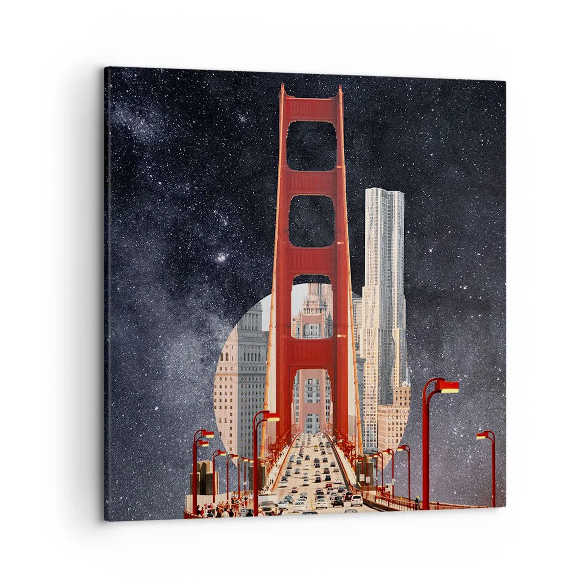 Canvastavla - Bild på duk - Alltid i centrum - 50x50 cm