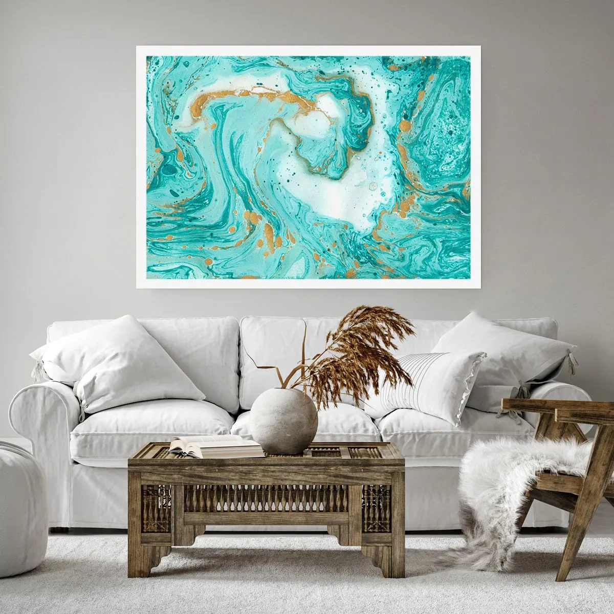 Affisch - Under stora vågen från Edo-tiden - 91x61 cm