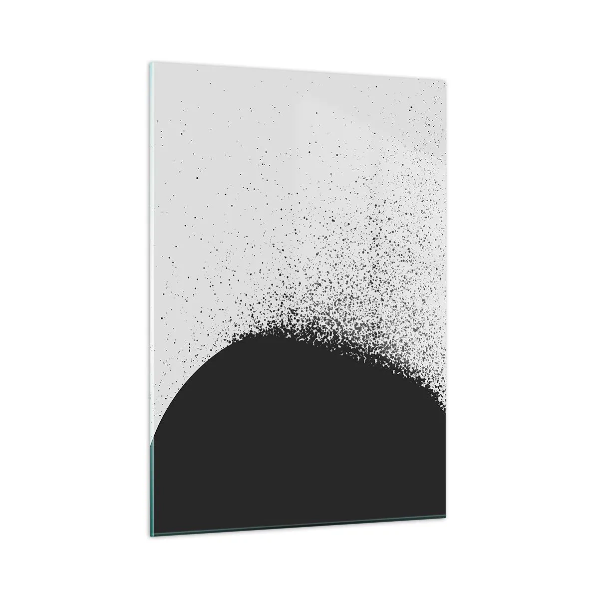Glastavla - Bild på glas - Partiklarnas rörelse - 50x70 cm