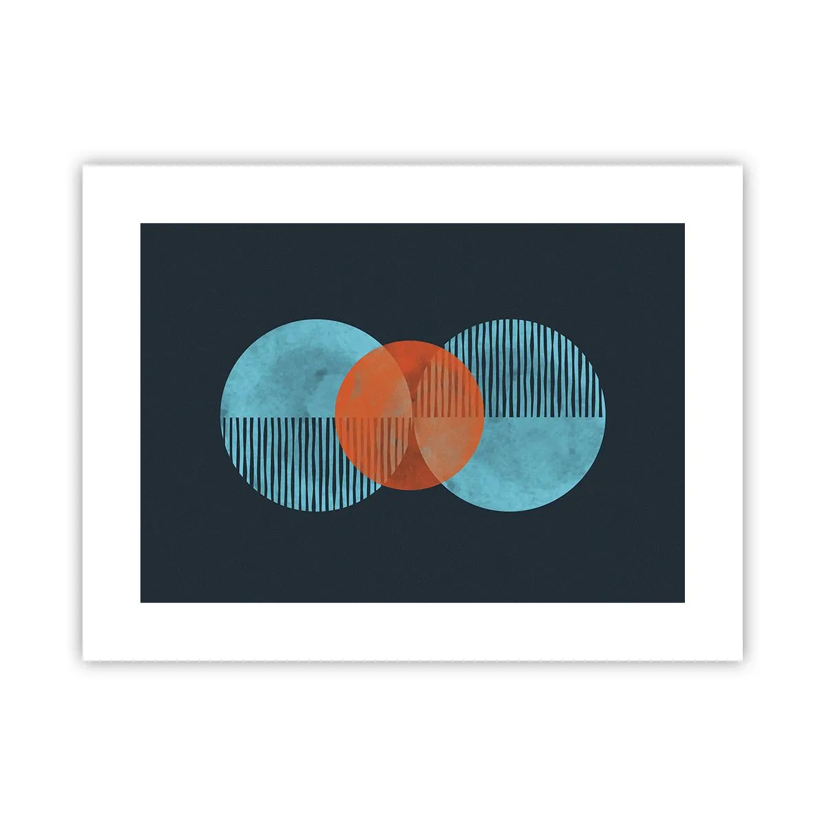 Affisch - Symmetrisk komposition - 40x30 cm